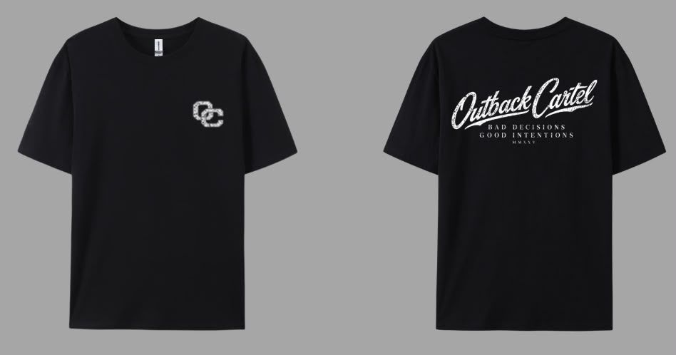 Outback Cartel Good Intentions Tee- WOMENS, Colour: Black, Size: XS
