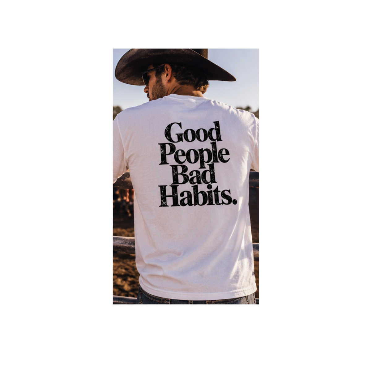Outback Cartel Good People Bad Habits Tee- MENS, Size: XS