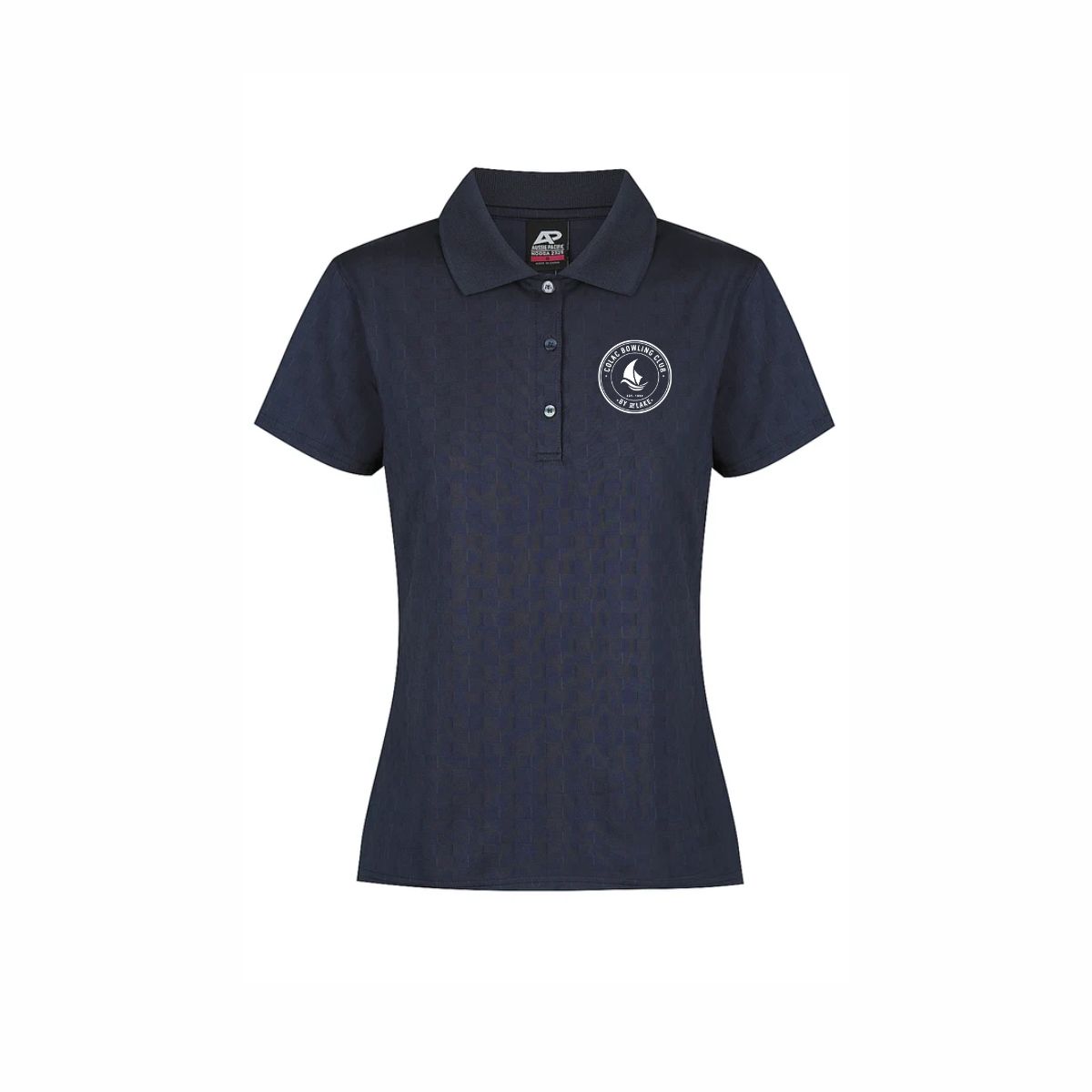 Colac Bowling Club Polo -WOMENS, Colour: Navy, Size: 6