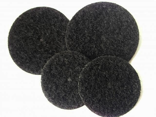 Flausch-Klettscheiben - zum Anschrauben - ø35mm - schwarz - 50St Flausch-Klettscheiben - zum Anschrauben - ø35mm - schwarz - 50St