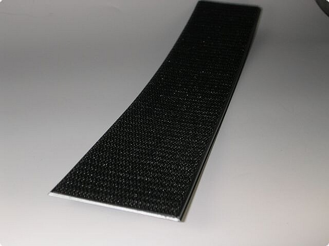 ABS-Profil mit Hakenband - zum Anschrauben - Breite 50mm - schwarz - 10St