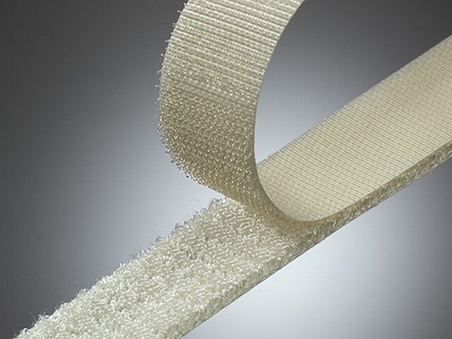 Hochtemperatur Hakenband Klettostar® HT Metaklett® - Breite 50mm - natur - 25m
