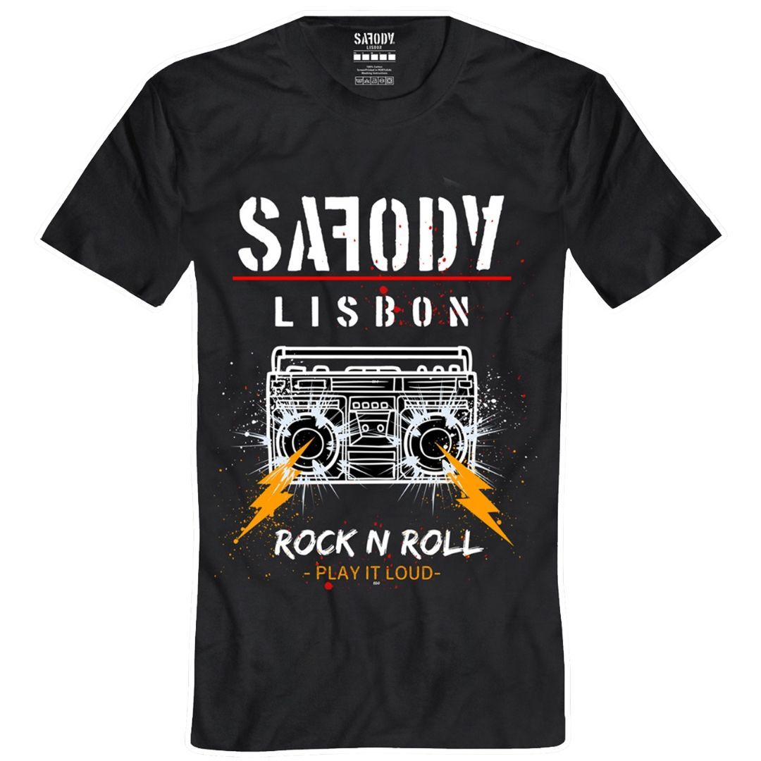 ROCK RADIO MAN SHIRT BK