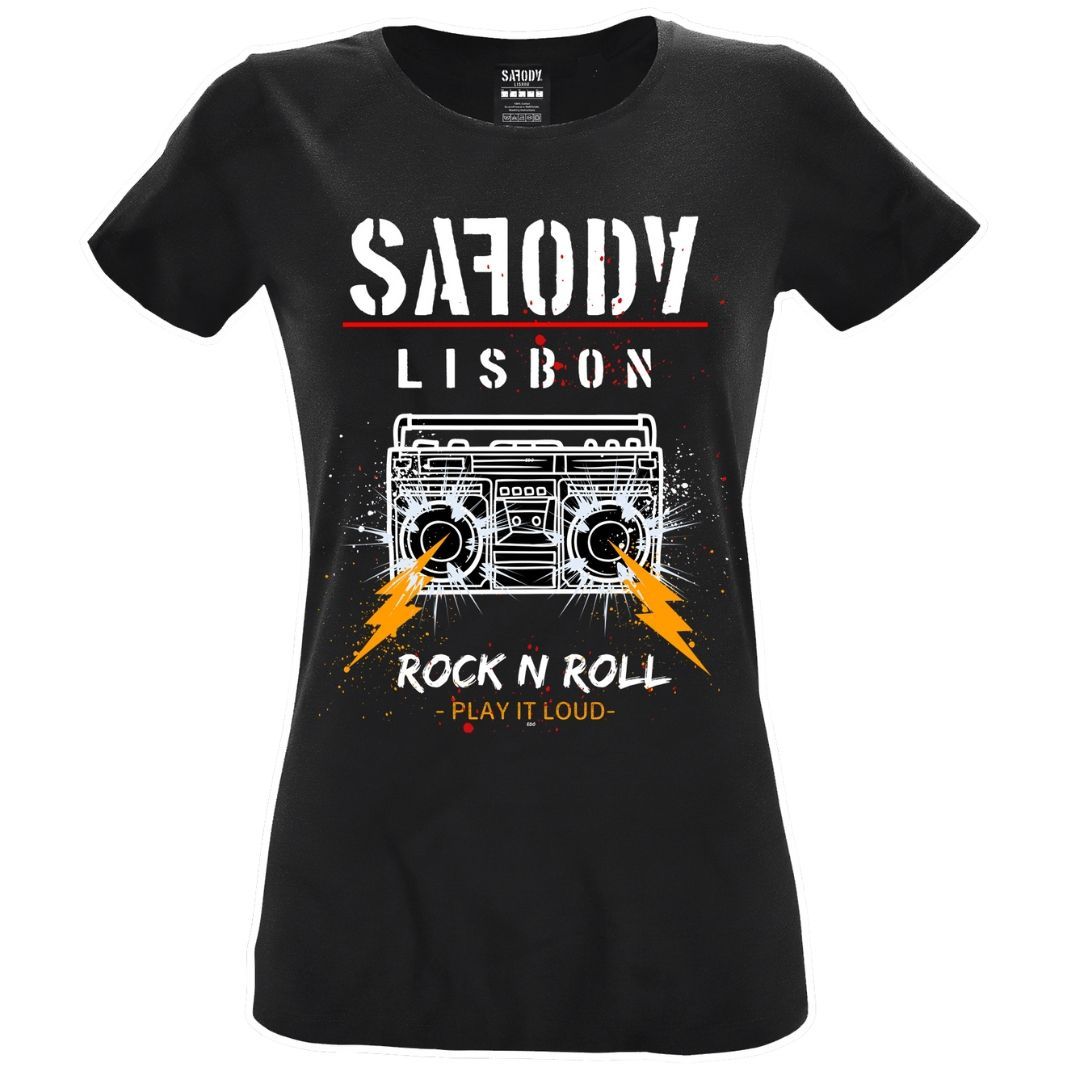 ROCK RADIO LADY SHIRT BK