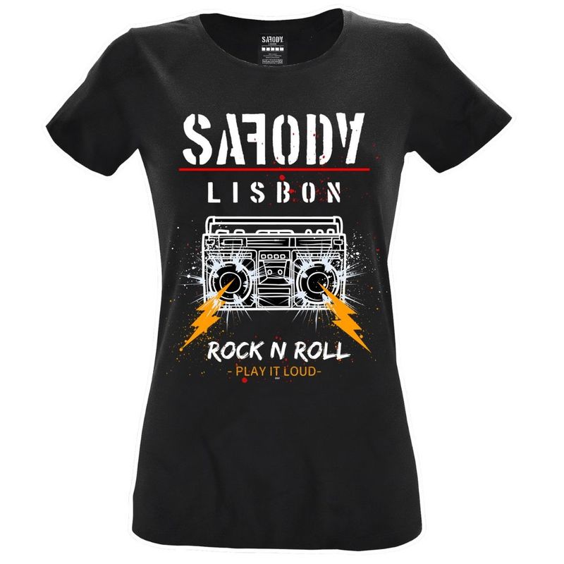 ROCK RADIO LADY SHIRT BK