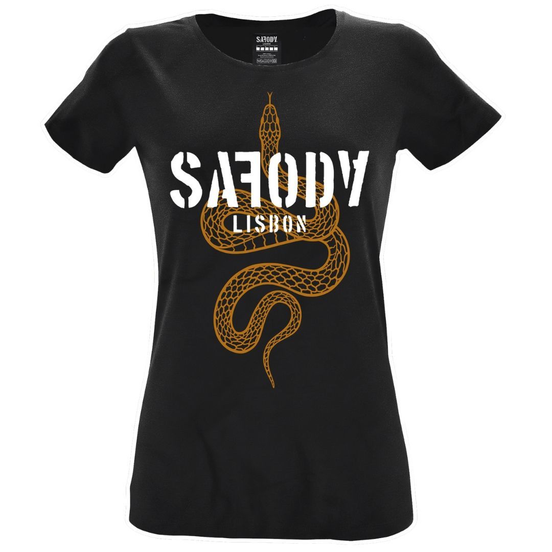 SAFODA GOLD SNAKE LADY SHIRT BK