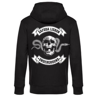 SAFODA BIKER SKULL MAN HOODIE BK