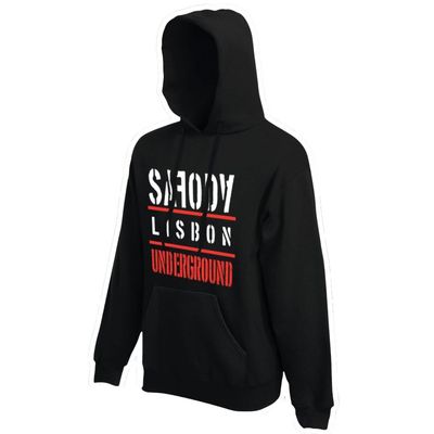 SAFODA LISBON UNDERGROUND MAN HOODIE BK