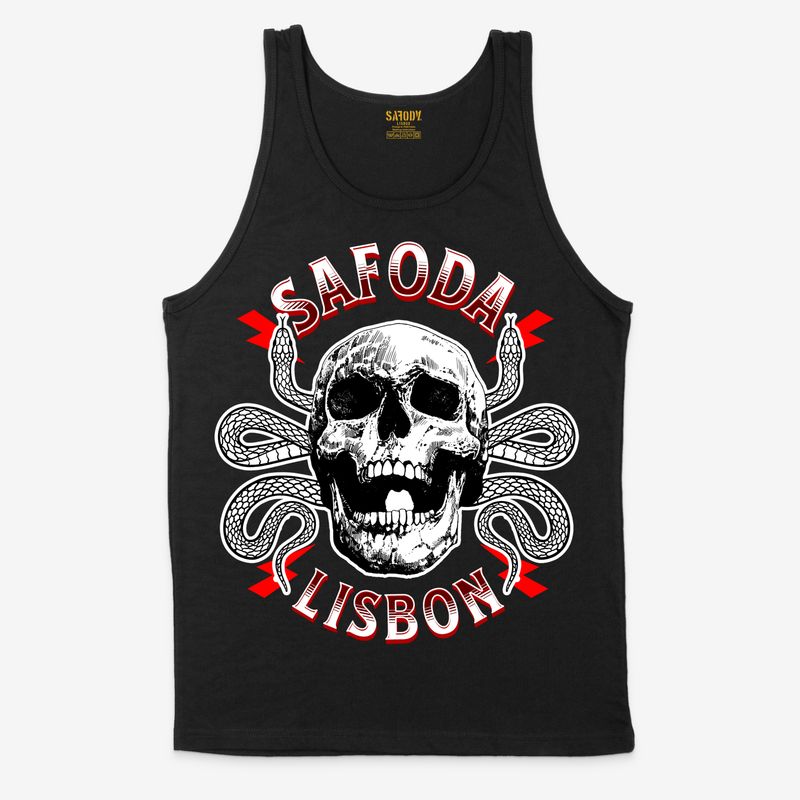 SKULL N SNAKES MAN TANK BK