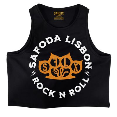 ROCK N ROLL LADY CROP TOP BK