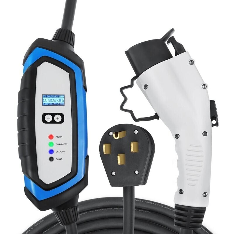 Electric Vehicle Charger Level 2 with Outdoor Receptacle Installed