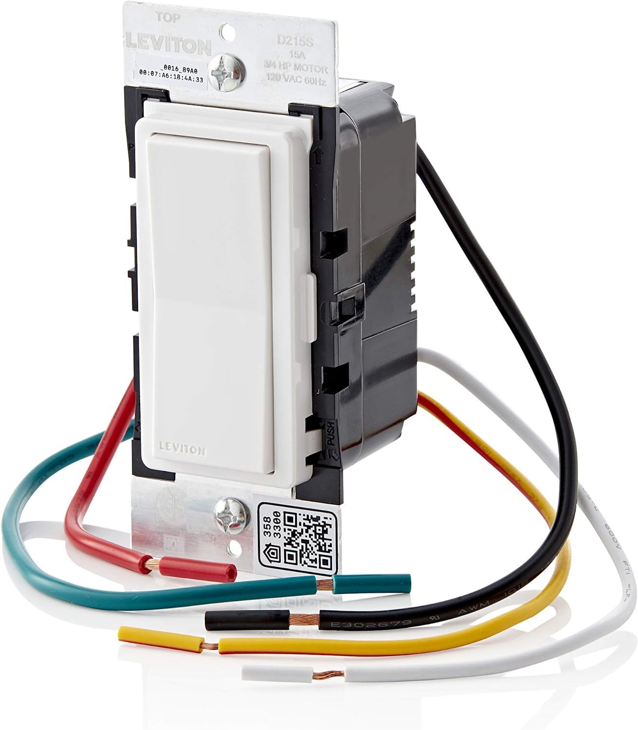 Four (4) Leviton SMART WiFi  Light Switches Installed. Works with Alexa, Google & Siri