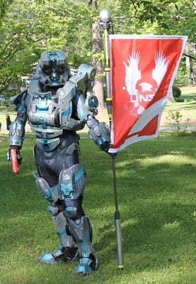 2'x3' RED UNSC Capture the Flag