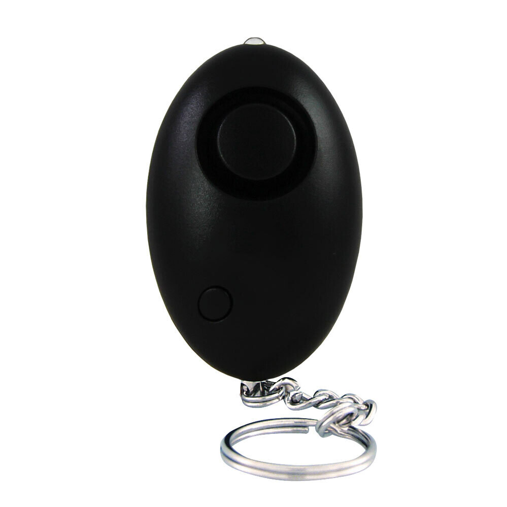 Schlüsselalarm mit LED-Licht / Alarm ca. 120 dBA / schwarz / inkl. 3 x LR44 Batterien
