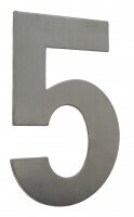 Edelstahl Hausnummer, Nr. 5