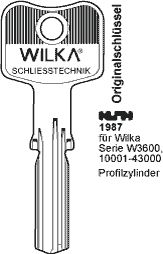 Nachschlüssel Wilka Serie 3600, 3663