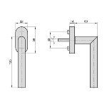 Fenstergriff FG 310 Edelstahl