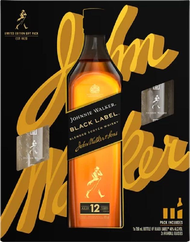 Johnnie Walker 12 Years Old Gift Pack Johnnie Walker 12 Years Old Gift Pack