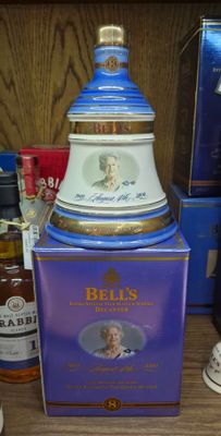Bells Wade Decanter Mother Queen 100th BDay