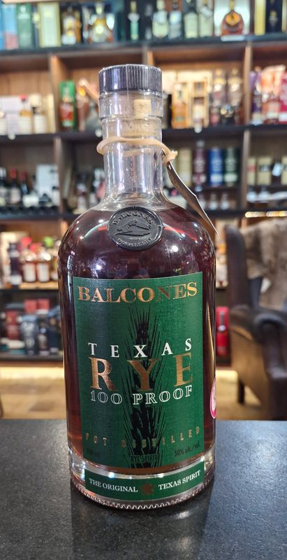 Balcones Texas Rye 100 Proof
