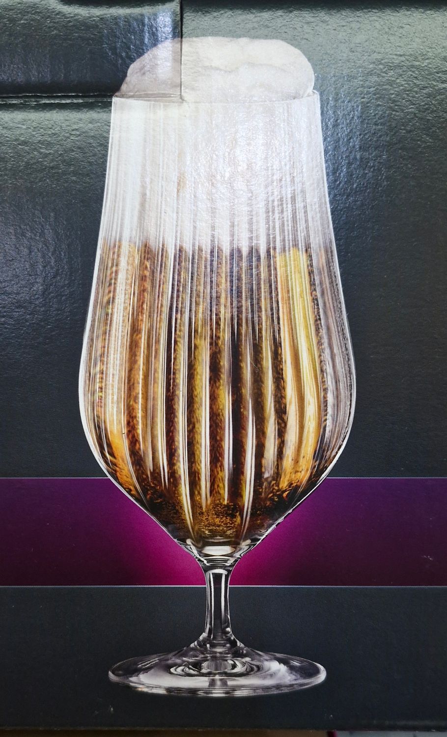 Tulipa Crystal optic beer glass x 6 Tulipa Crystal optic beer glass x 6