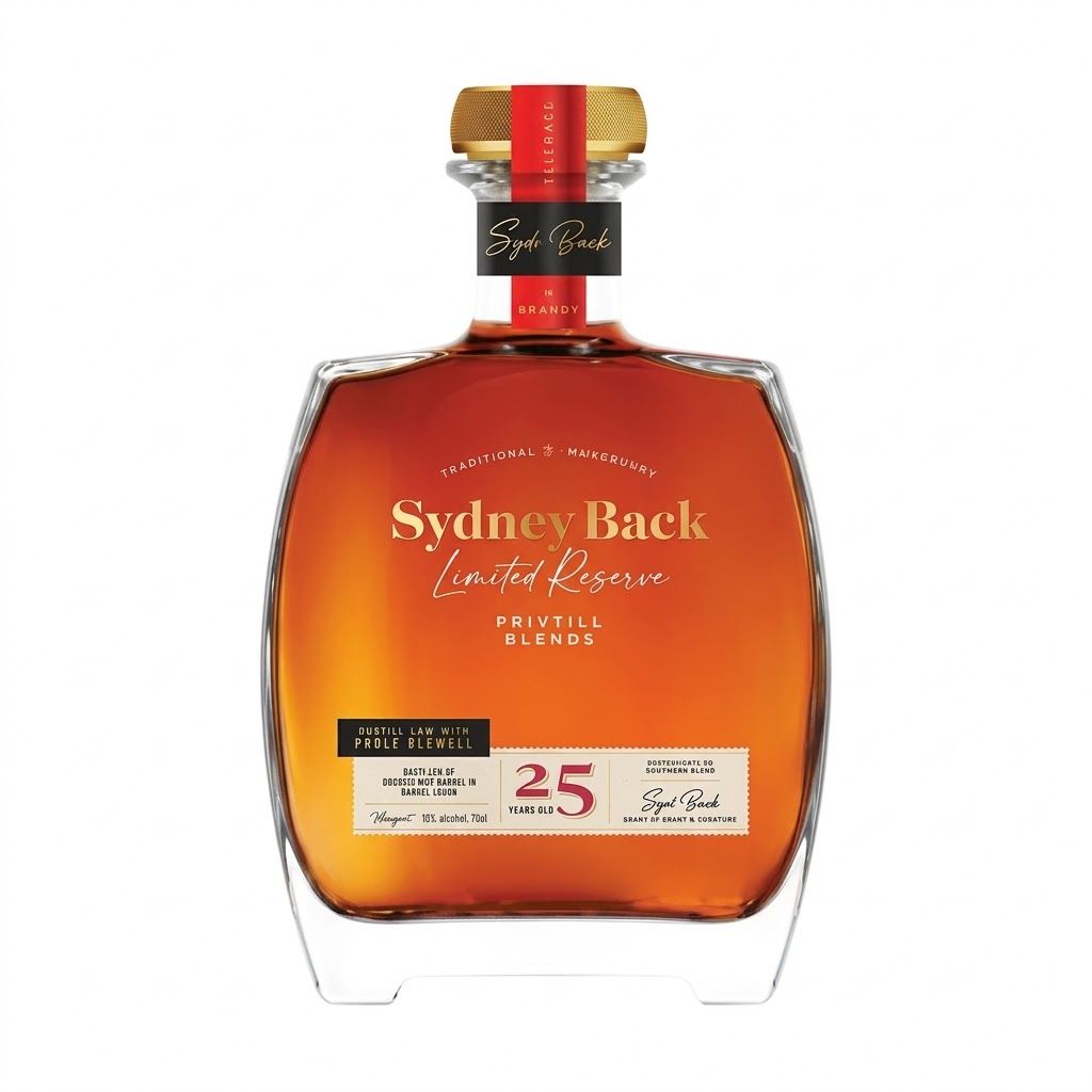Sydney Back Potstill brandy 25 years Sydney Back Potstill brandy 25 years