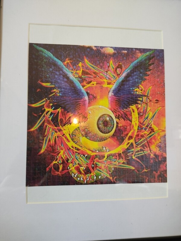 Flying eyeball blotter 