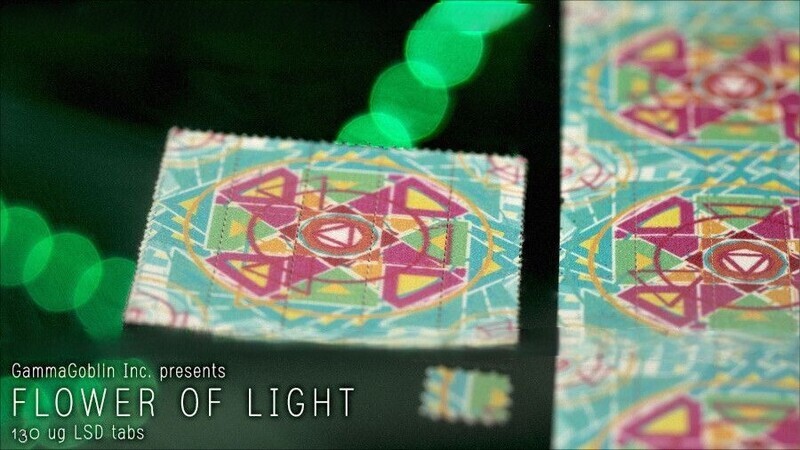 Flower of Light Blotter Art