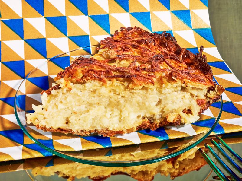 Potato Kugel slice