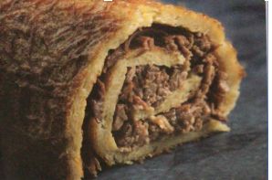 Potato Kugel meat roll
