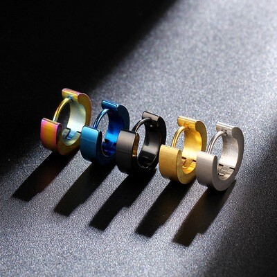Titanium Steel Classic Simple  Mens Earrings