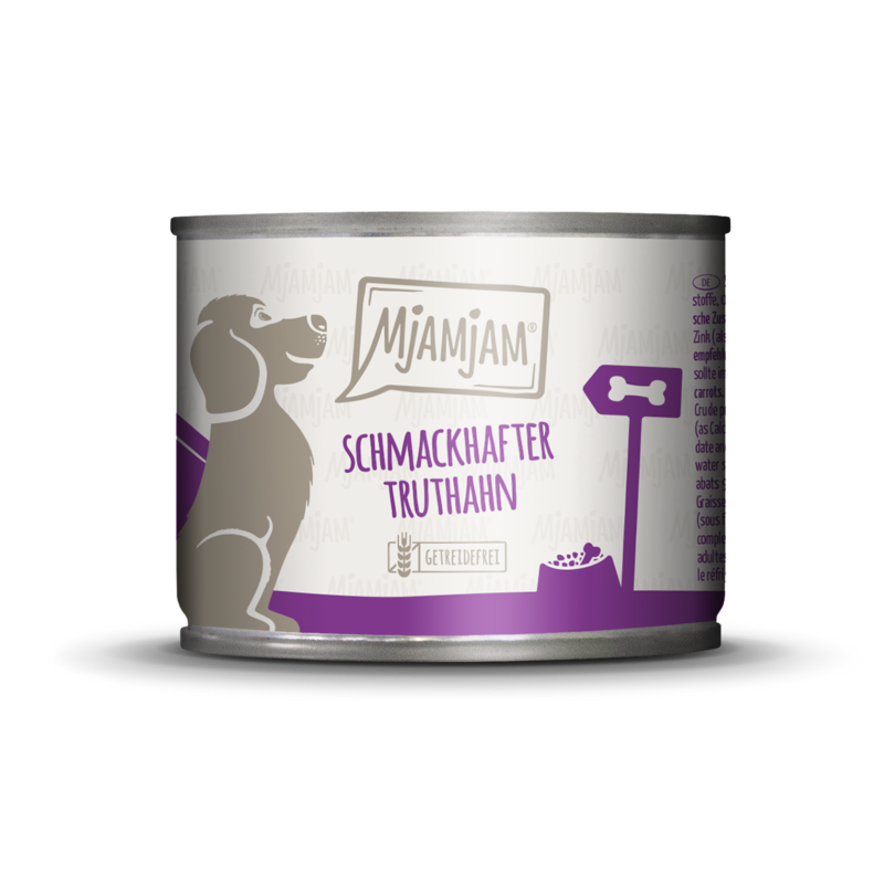 MjAMjAM - Schmackhafter Truthahn an leckeren Möhrchen 🐶 200 g MjAMjAM - Schmackhafter Truthahn an leckeren Möhrchen 🐶 200 g