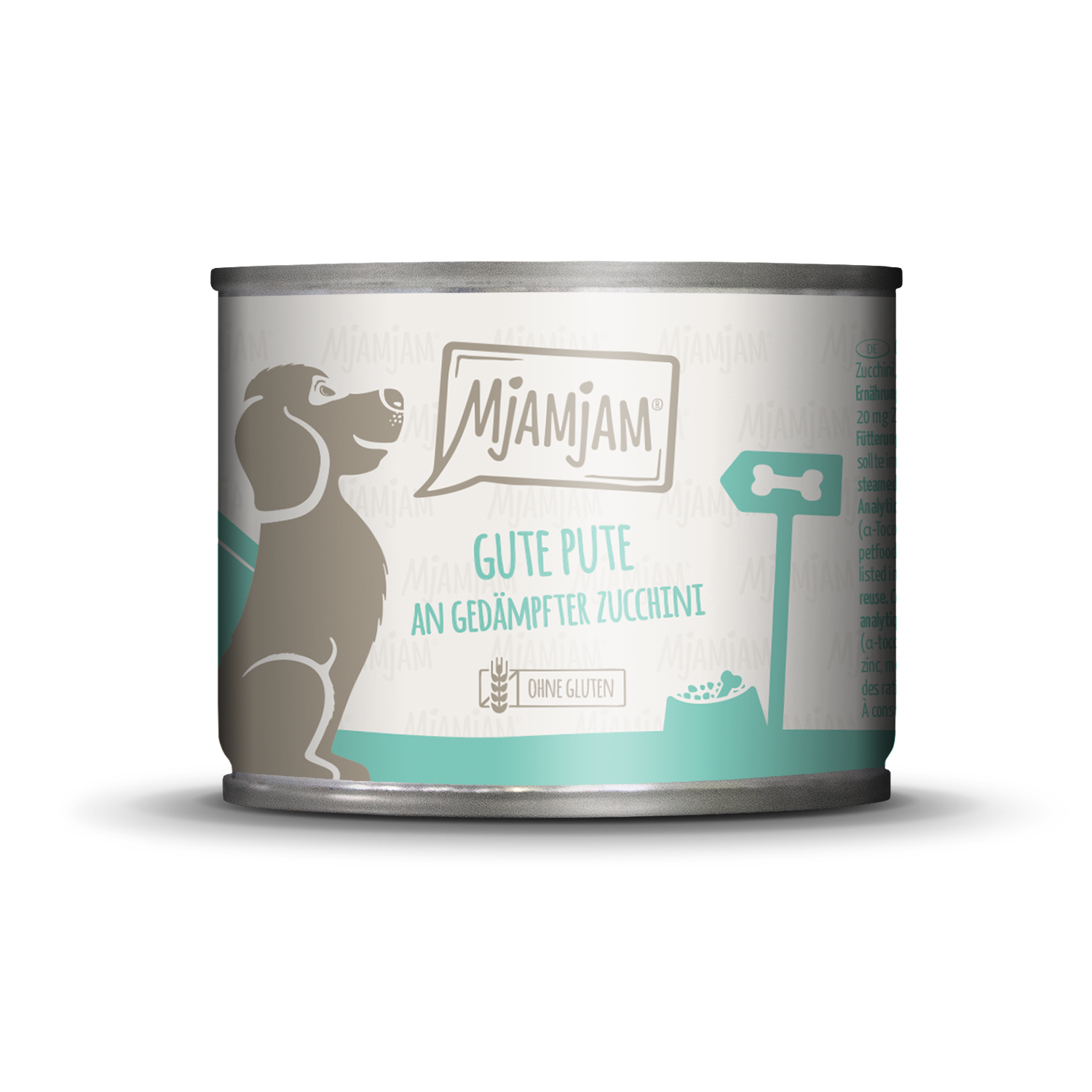 MjAMjAM – Gute Pute an gekochtem Reis mit gedämpfter Zucchini ? 200 g