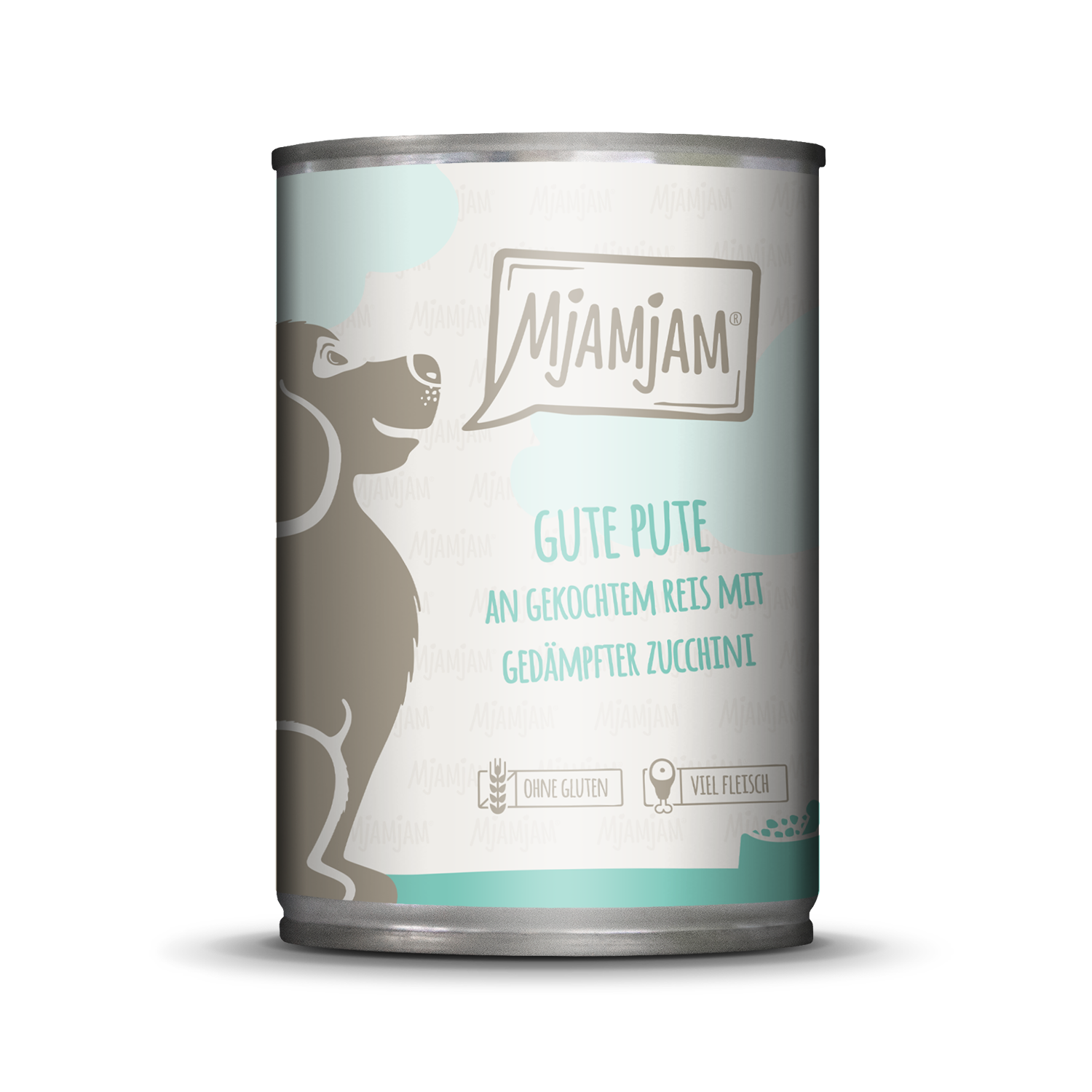 MjAMjAM – Gute Pute an gekochtem Reis mit gedämpfter Zucchini ? 400 g