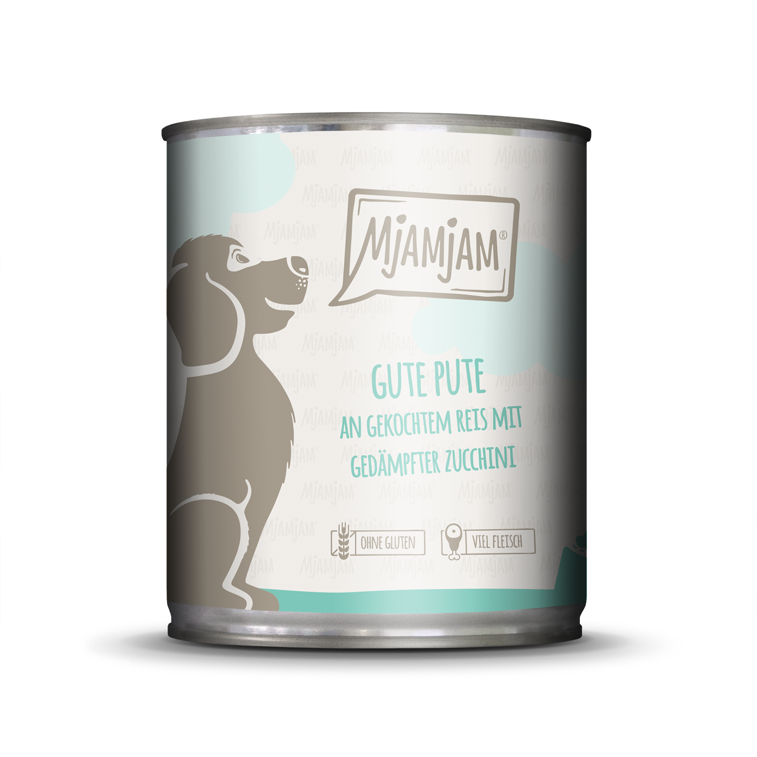 MjAMjAM – Gute Pute an gekochtem Reis mit gedämpfter Zucchini ? 800 g