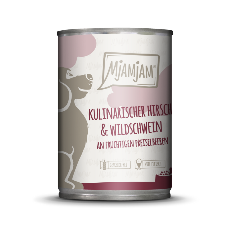MjAMjAM – Kulinarischer Hirsch & Wildschwein an fruchtigen Preiselbeeren 🐶 400 g MjAMjAM – Kulinarischer Hirsch & Wildschwein an fruchtigen Preiselbeeren 🐶 400 g