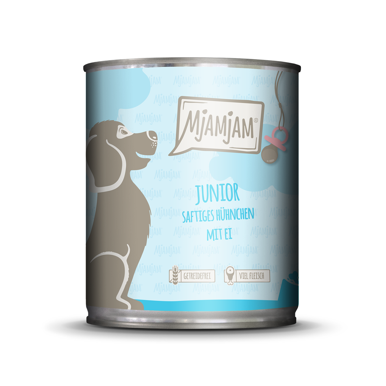 MjAMjAM – Junior ?  Mahlzeit für Welpen, mit saftigem Hühnchen und Ei ? 800 g