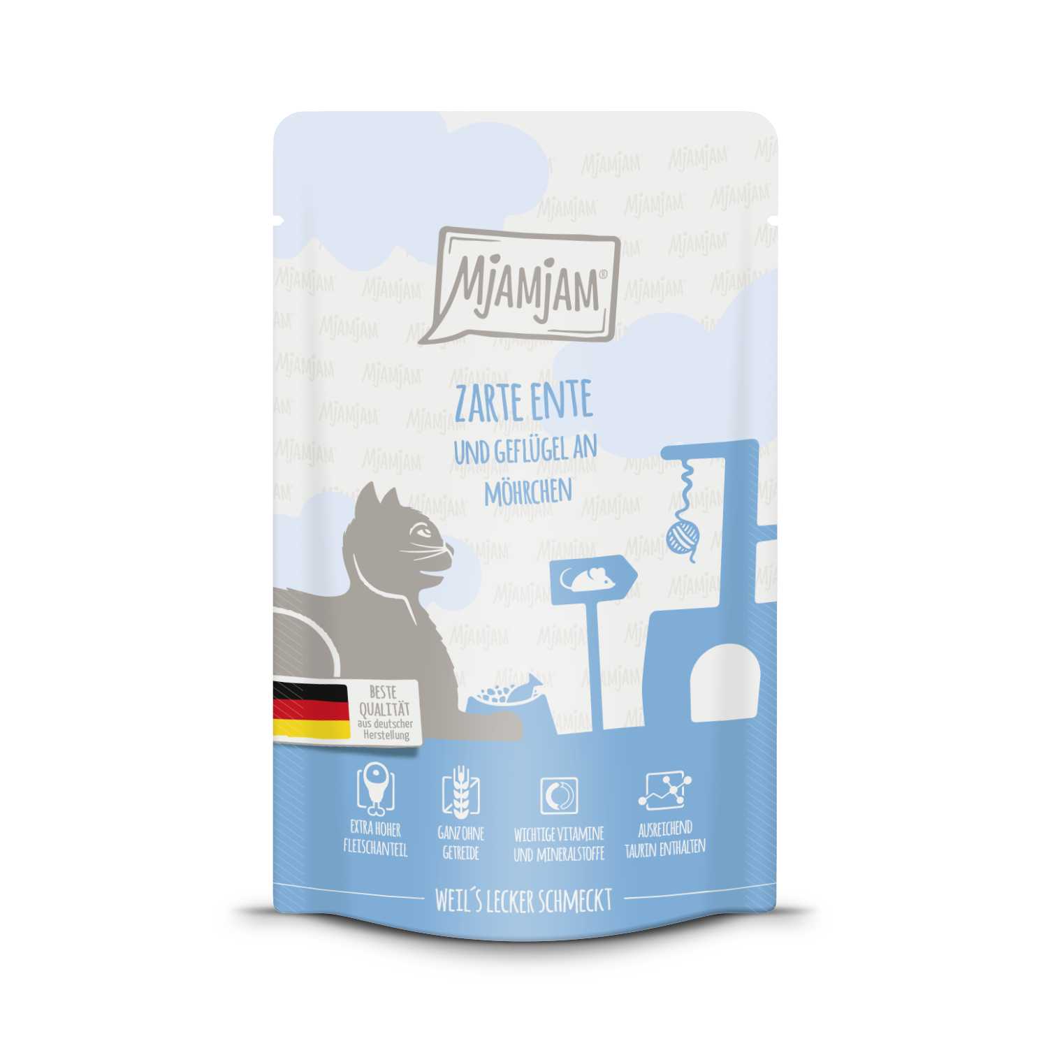 MjAMjAM - Quetschie ? Zarte Ente & Geflügel an leckeren Möhrchen ? 125 g