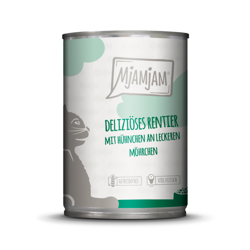 MjAMjAM – Deliziöses Rentier mit Hühnchen an leckeren Möhrchen 🐱 400 g MjAMjAM – Deliziöses Rentier mit Hühnchen an leckeren Möhrchen 🐱 400 g