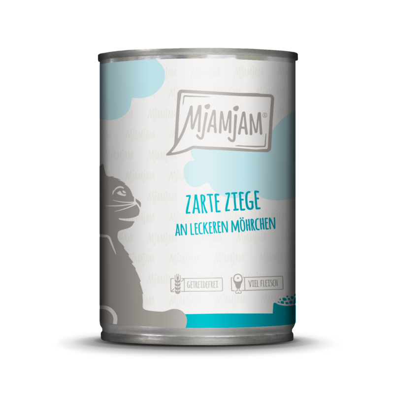 MjAMjAM – Zarte Ziege an leckeren Möhrchen 🐱 400 g MjAMjAM – Zarte Ziege an leckeren Möhrchen 🐱 400 g