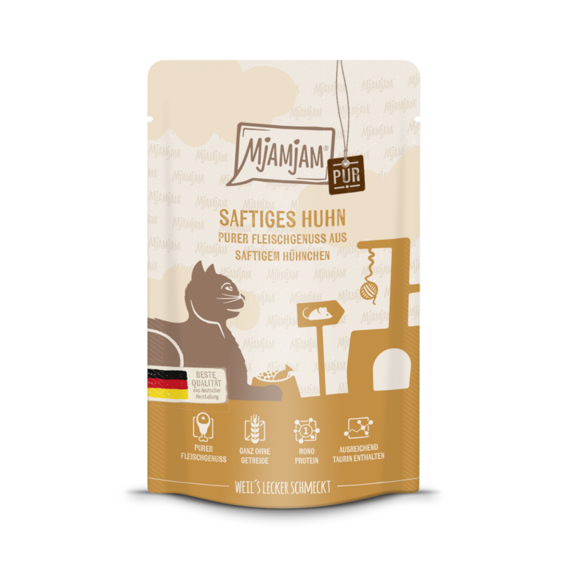 MjAMjAM - Quetschie 🐱 Saftiges Huhn PUR 🐱 125 g