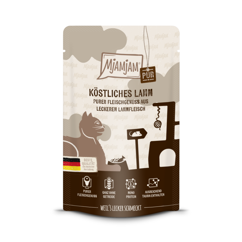 MjAMjAM - Quetschie 🐱 Köstliches Lamm PUR 🐱 125 g MjAMjAM - Quetschie 🐱 Köstliches Lamm PUR 🐱 125 g