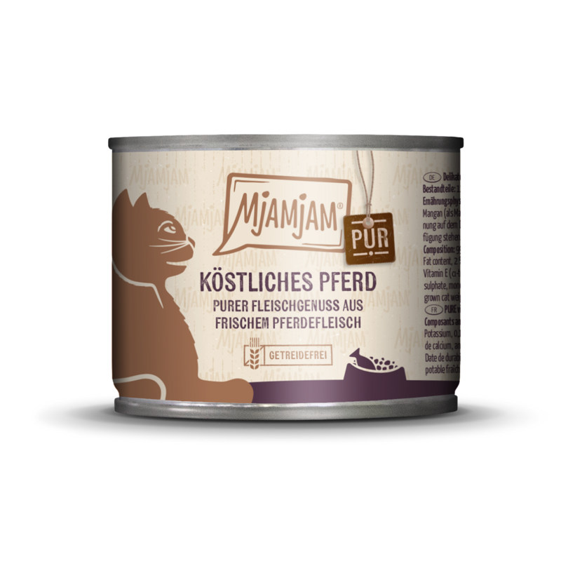 MjAMjAM – Köstliches Pferd PUR 🐱 200 g MjAMjAM – Köstliches Pferd PUR 🐱 200 g
