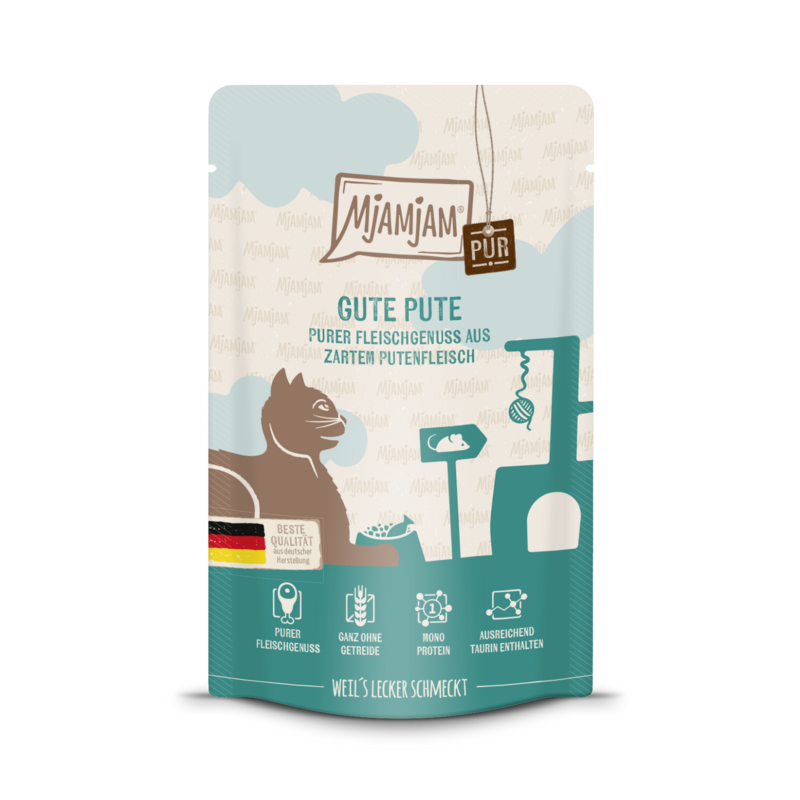 MjAMjAM - Quetschie 🐱 Gute Pute PUR 🐱 125 g MjAMjAM - Quetschie 🐱 Gute Pute PUR 🐱 125 g