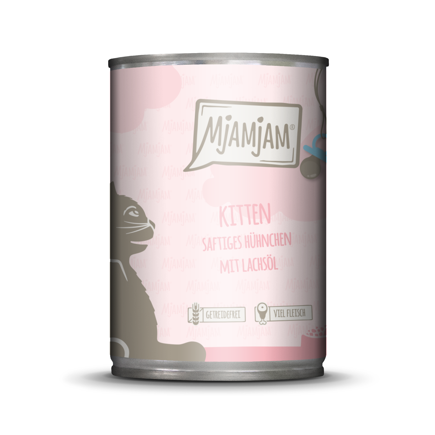 MjAMjAM – Mahlzeit für Kitten 🐱 Saftiges Hühnchen verfeinert mit Lachsöl 🐱 400 g