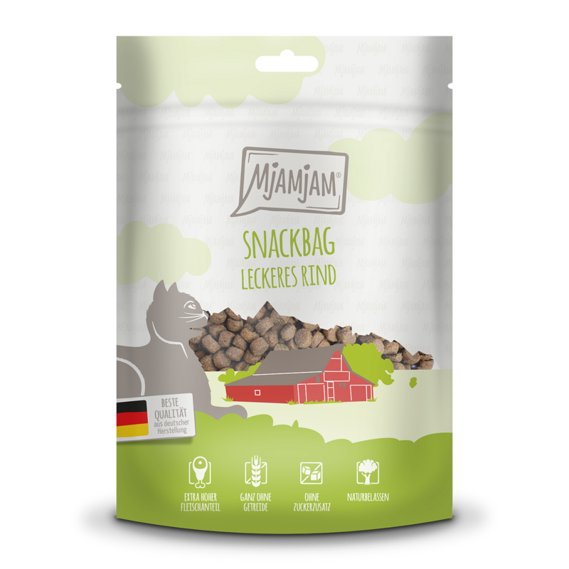 MjAMjAM - Snackbag 🐱 Leckeres Rind 🐱 125 g MjAMjAM - Snackbag 🐱 Leckeres Rind 🐱 125 g