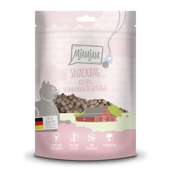 MjAMjAM - Snackbag Kitten 🐱 Schmackhaftes Geflügel 🐱 125 g MjAMjAM - Snackbag Kitten 🐱 Schmackhaftes Geflügel 🐱 125 g
