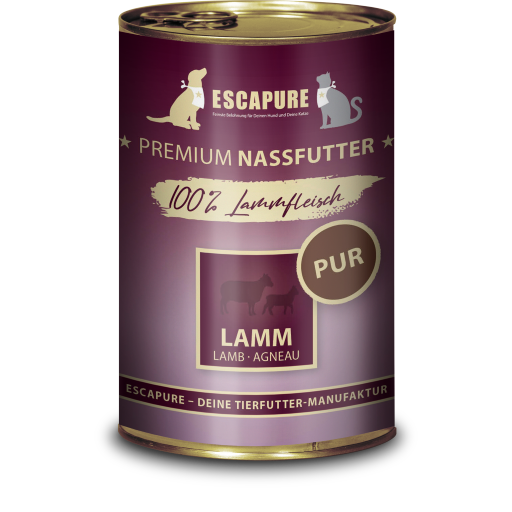 Escapure - Lamm PUR 🐶🐱 400 g Escapure - Lamm PUR 🐶🐱 400 g