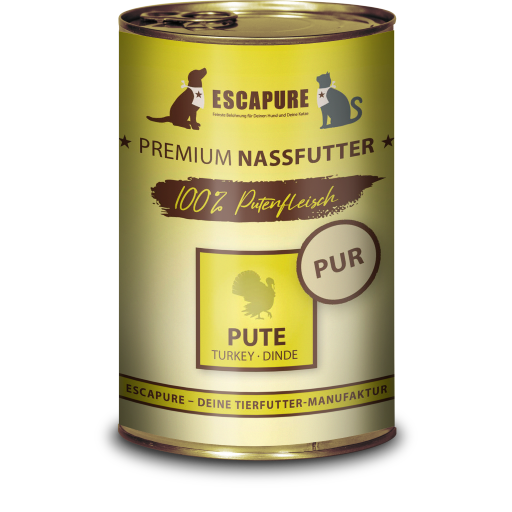 Escapure - Pute PUR 🐶🐱 400 g Escapure - Pute PUR 🐶🐱 400 g