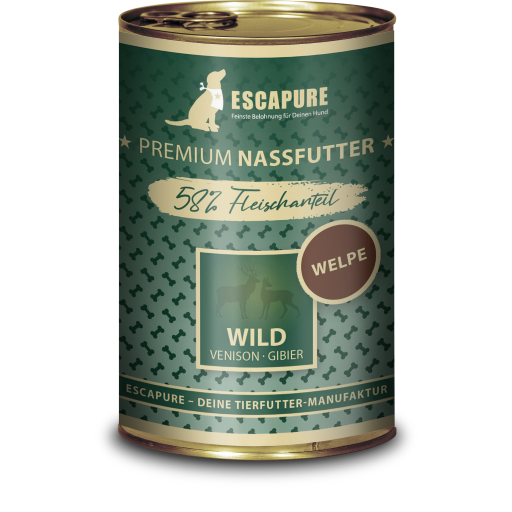 Escapure - Welpen Menü Wild 🐶 400 g Escapure - Welpen Menü Wild 🐶 400 g